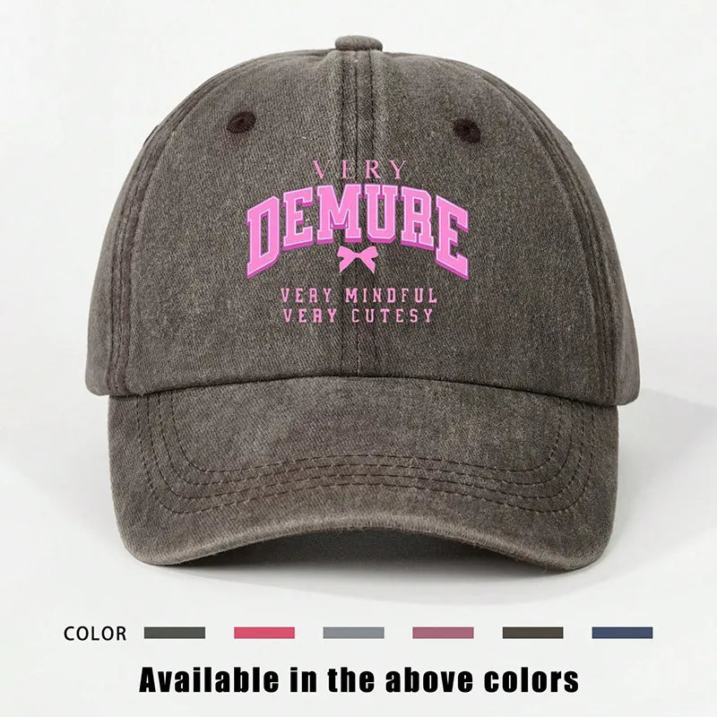 Women's Vacation Classic Style Vocabulary Words/Name Curved Eaves Baseball Cap