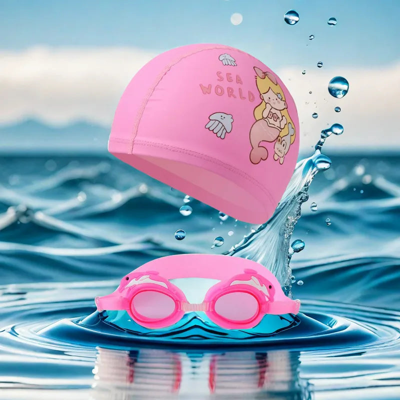 Cute Animal Cartoon Plastic Kid'S Swimming Goggles Glasses