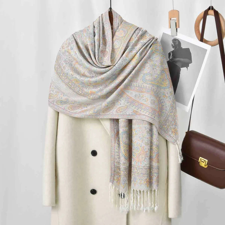 Women's Casual Ethnic Style Solid Color Polyester Scarf