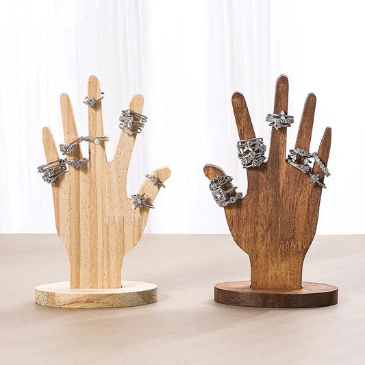 1 Piece Wood Classic Style Hand Jewelry Display