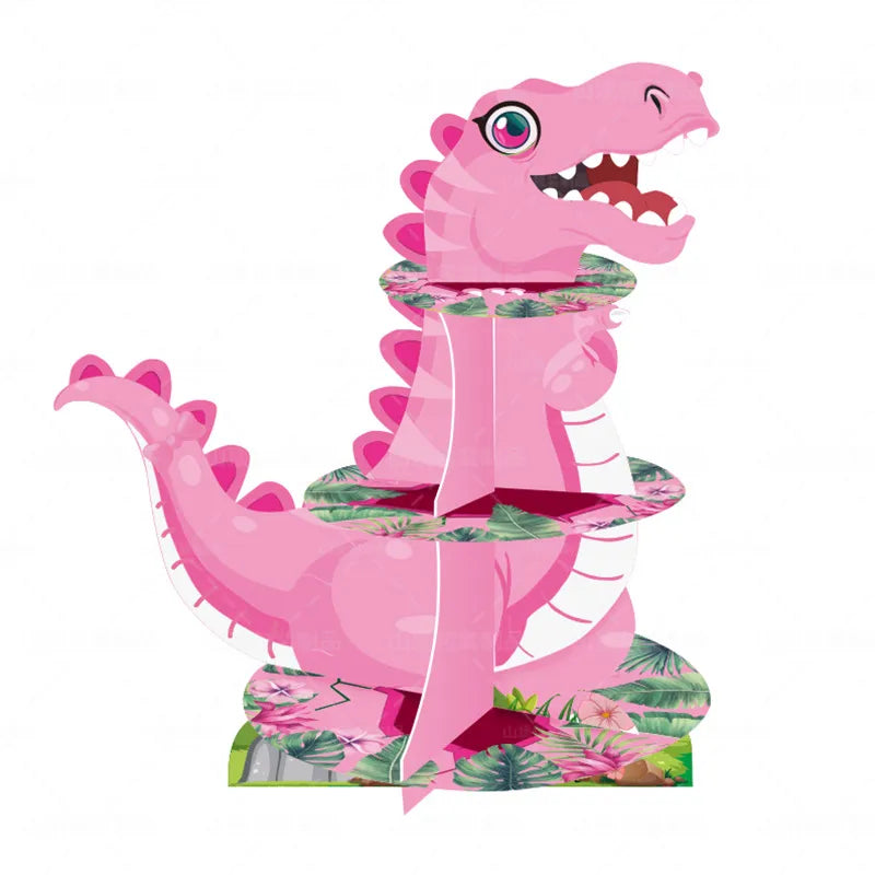 Cute Dinosaur Paper Birthday Cake stand Cake Decorating Supplies