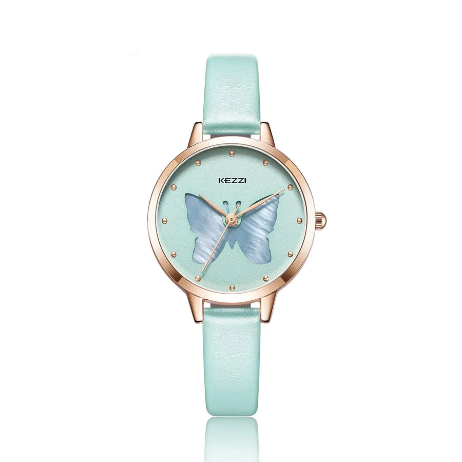 Casual Butterfly Buckle Quartz Watch Women's Watches