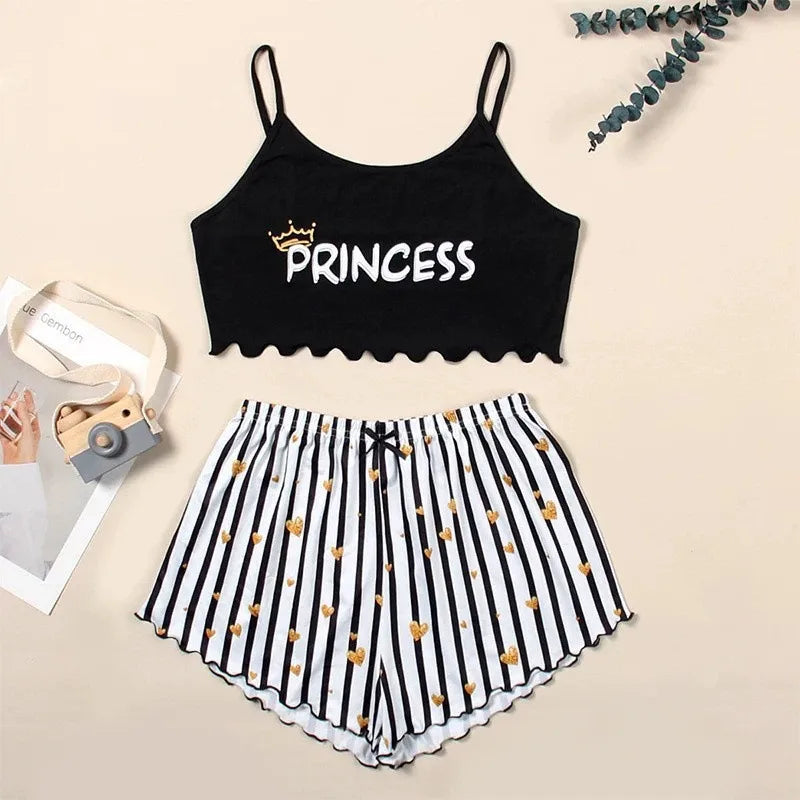 wish Europe and the United States    selling printed suspenders tube top shorts home clothes