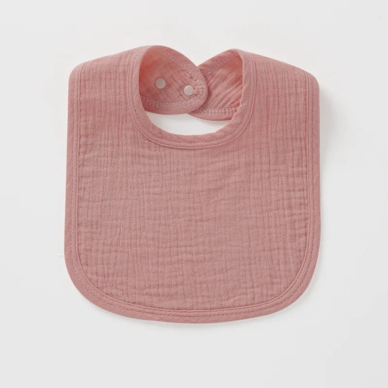 Newborn baby cotton gauze saliva towel 4-layer U bib absorbent Milk cushion towel small bib  explosions 11 colors