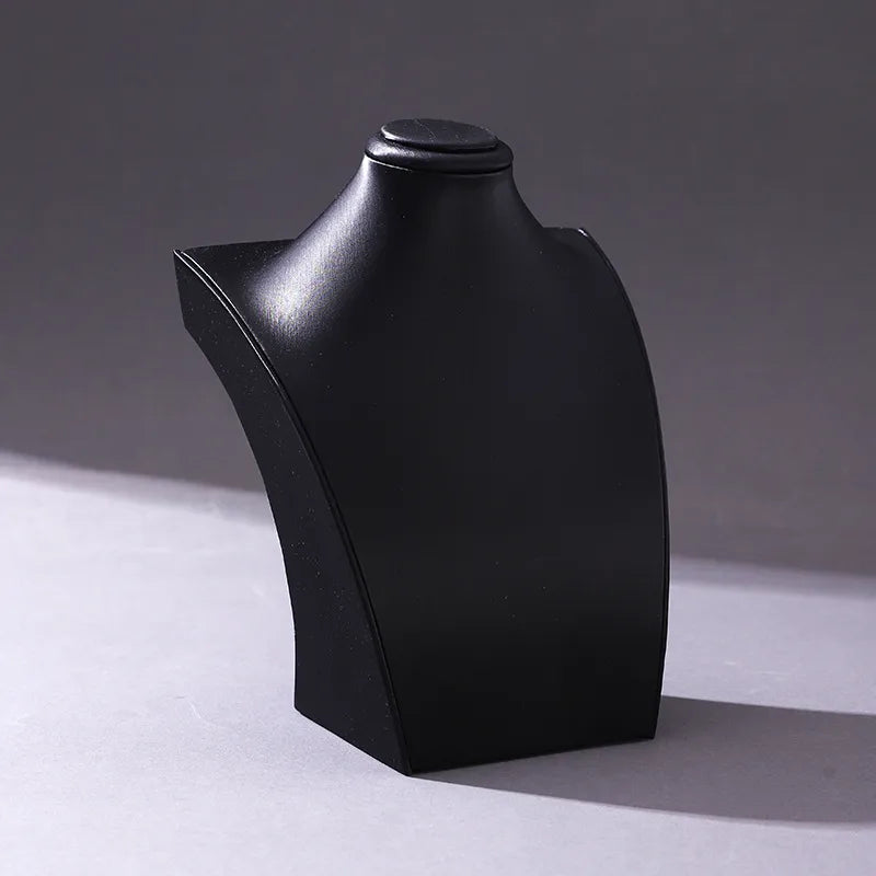 Jewelry Prop Matte Leather Pendant Necklace Display Mannequin Headless Model Window Display Neck Model Ornament High-End Feeling