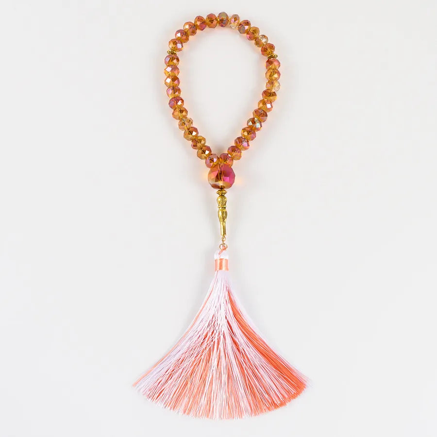 Classical Handmade Tassel Alloy Glass Wholesale Rosary Bracelets