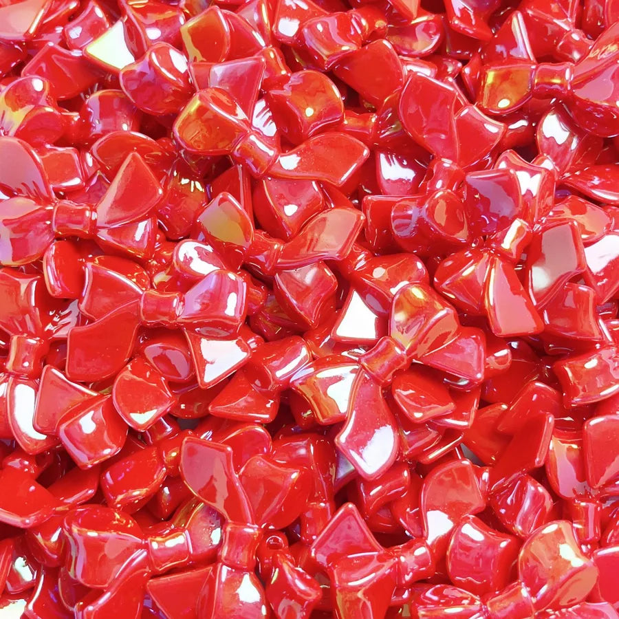 10 PCS/Package Plastic Resin Bow Knot Beads