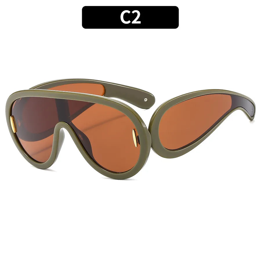 Streetwear Irregular Pc Special-Shaped Mirror Full Frame Glasses