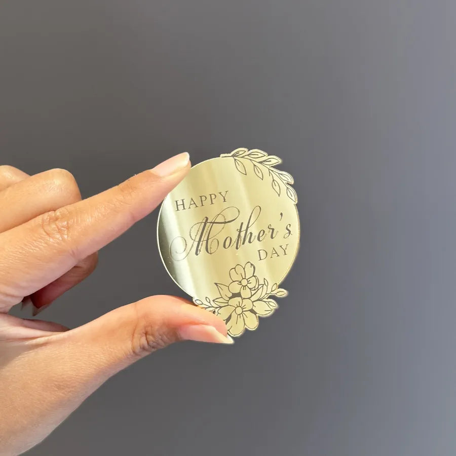 Mother'S Day Romantic Letter Heart Shape Flower Acrylic Party Cake Decorating Supplies Party Supplies Cake Decorating Supplies 1 Piece