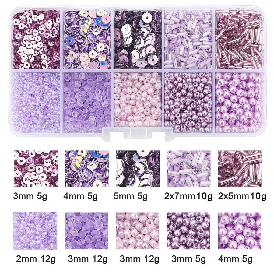 Bead Sequins Imitation Pearl Material Package Handmade Diy Beaded Bracelet Accessories Ornament Accessories Amazon Hot