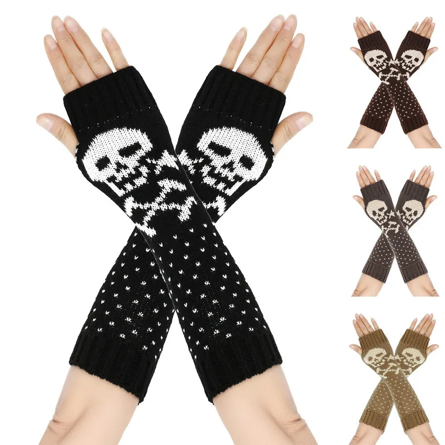 Women's Hip-Hop Exaggerated Streetwear Color Block Gloves One Pair