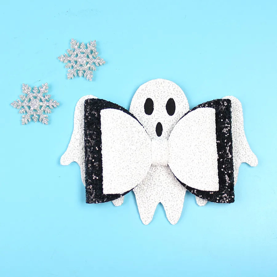 Halloween Heavy Work Skeleton Ghost Butterfly Knot Hair Clip Children's Funny Hair Accessories Customizable Headwear