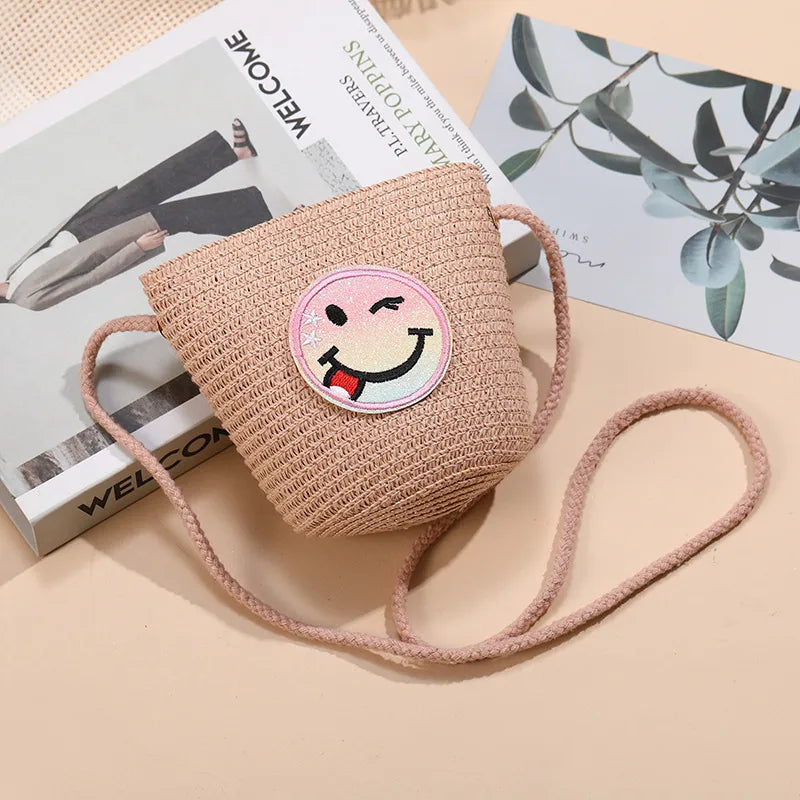 Beach Island Straw Bag Woven Bag Women's  New Seaside Bohemian Straw Bag Crossbody Small Bag Cute
