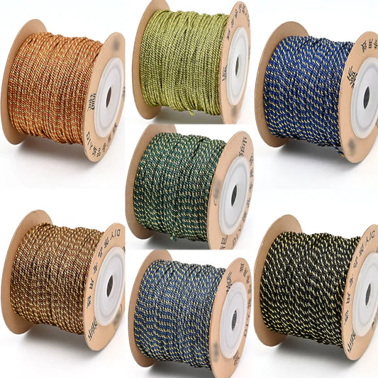 1 Roll/Package Cotton Polyester  Wire Diameter: 1.2mm Jewelry Accessories