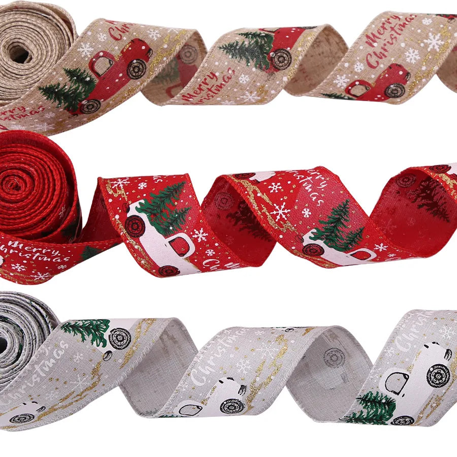 Christmas Casual Christmas Tree Car fine linen Party Decorative Props Gift Wrapping Supplies