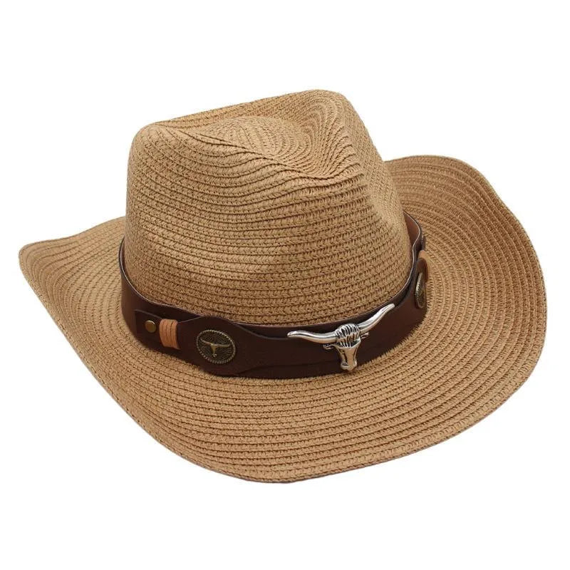 Women's Retro Ethnic Style Solid Color Crimping Straw Hat