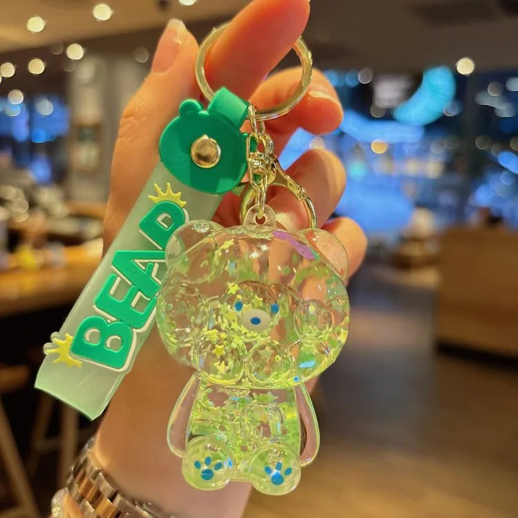 1 Piece Cute Bear Acrylic Unisex Bag Pendant Keychain