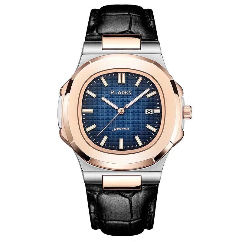 PLADEN Brand Watch hot Classic Men's High-end Fashion Business Stainless Steel Waterproof Quartz Watch