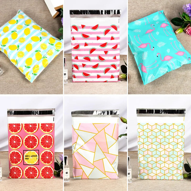 Cute Sweet Animal Fruit Plastic Party Gift Wrapping Supplies Party Supplies Gift Wrapping Supplies 100 PCS/Package