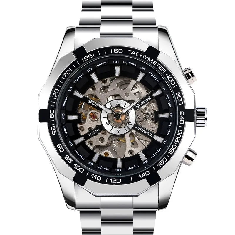 business gear double side snaps mechanical men's watches