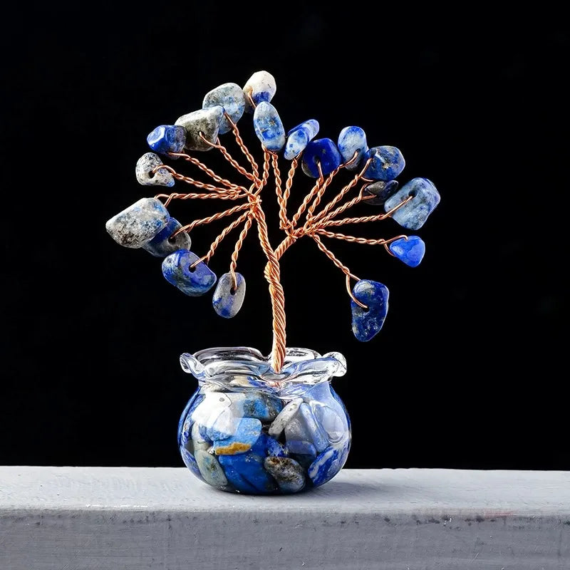 Elegant Tree Crystal Ornaments Artificial Decorations