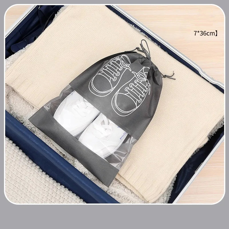 Simple Style Solid Color Nonwoven Storage Bag