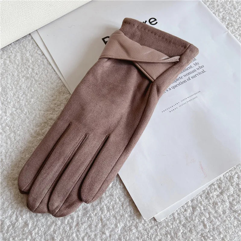 Women's Casual Elegant Solid Color Gloves