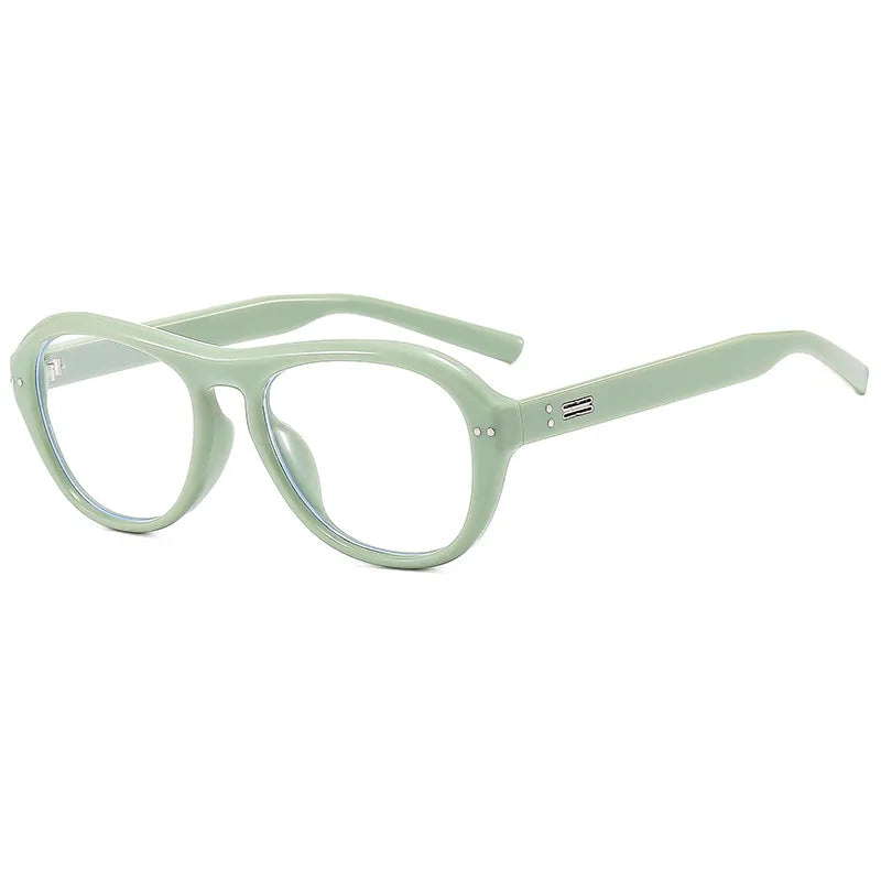 Simple Style Commute Solid Color Pc Oval Frame Full Frame Men's Sunglasses