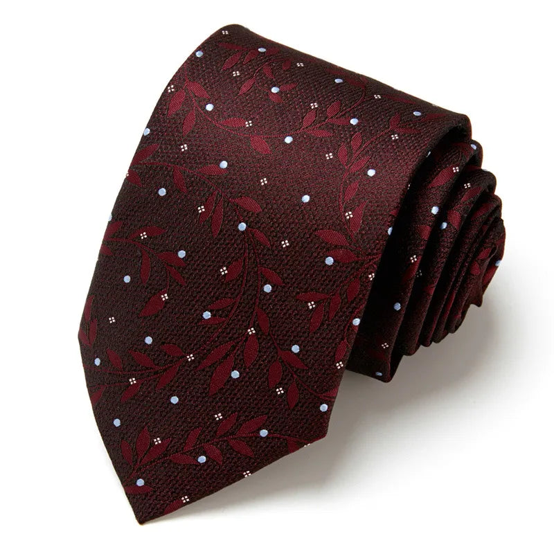 casual geometric waves polyester polyester yarn men's tie