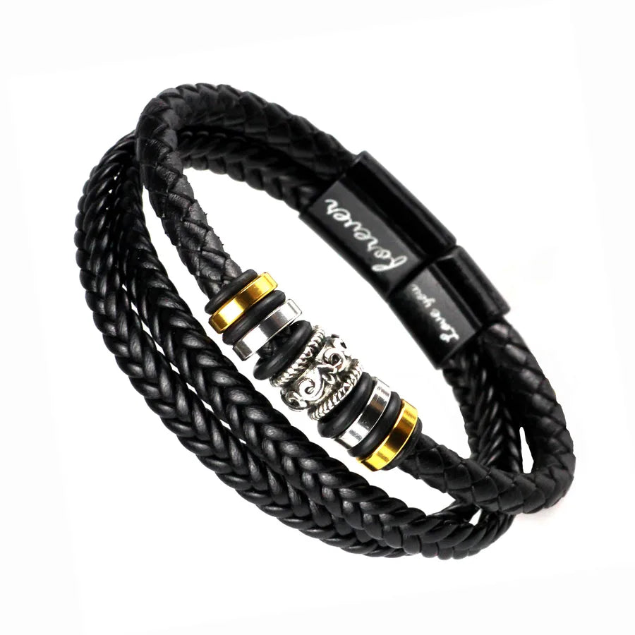 retro solid color alloy plating men's bangle 1 piece