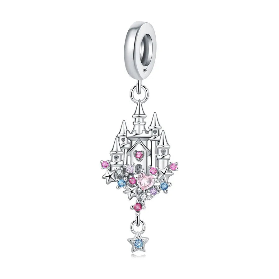 1 Piece 21 * 24mm 925 Sterling Silver Zircon Pumpkin Crown Mushroom Pendant Beads Jewelry Accessories