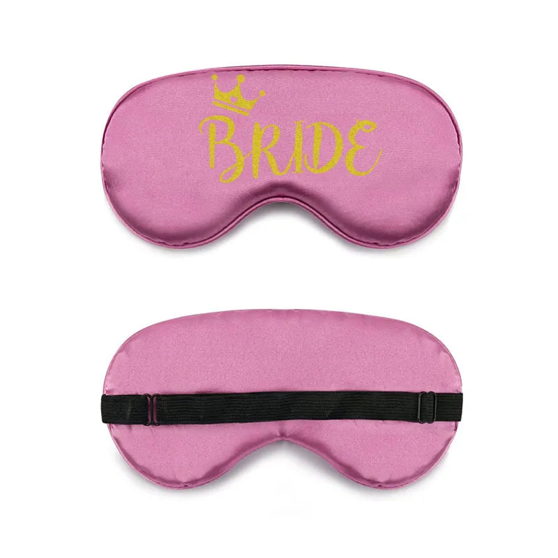 bride and bridesmaid artificial silk eye shield adjustable elastic wedding game bridesmaid gift