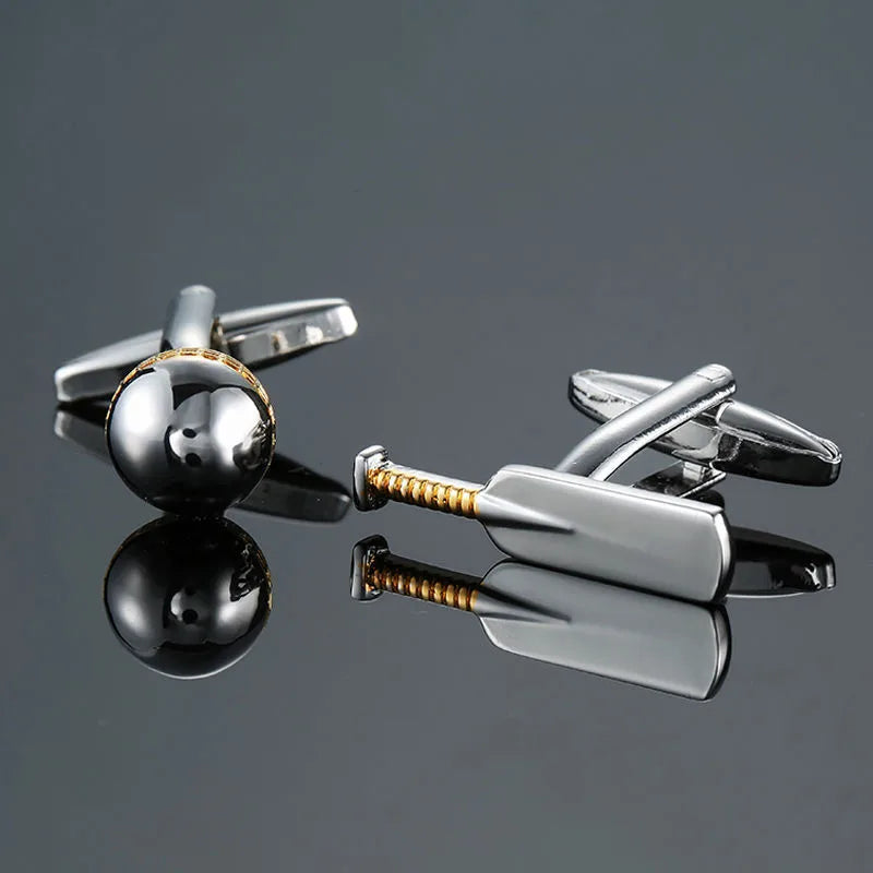 simple style leaf flower copper plating unisex cufflinks 1 pair