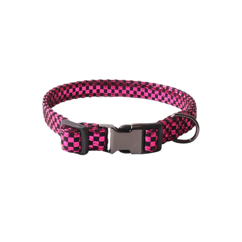 Simple Style Classic Style Polyester Color Block Pet Collar