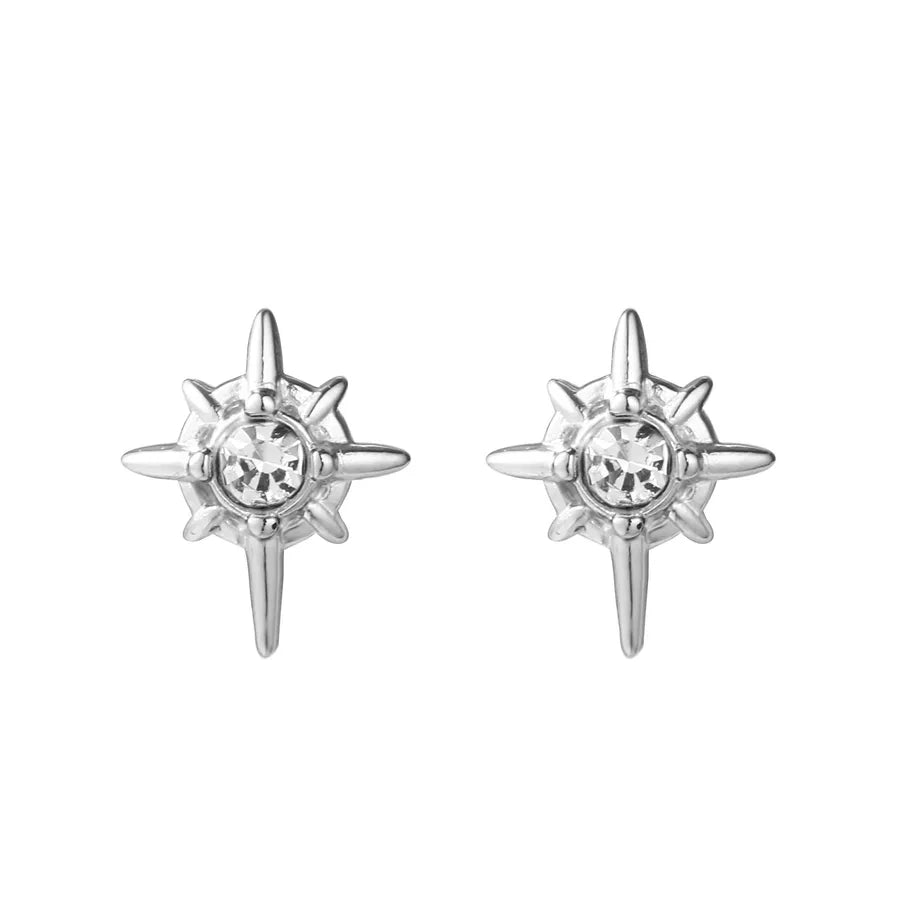 1 Pair Simple Style Classic Style Solid Color Inlay Titanium Steel Rhinestones Ear Studs