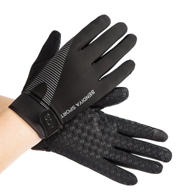 Summer Riding Gloves All Men and Women Thin Breathable Touch Screen Outdoor Sports Mountaineering Fitness Mountain Ice Silk Gloves