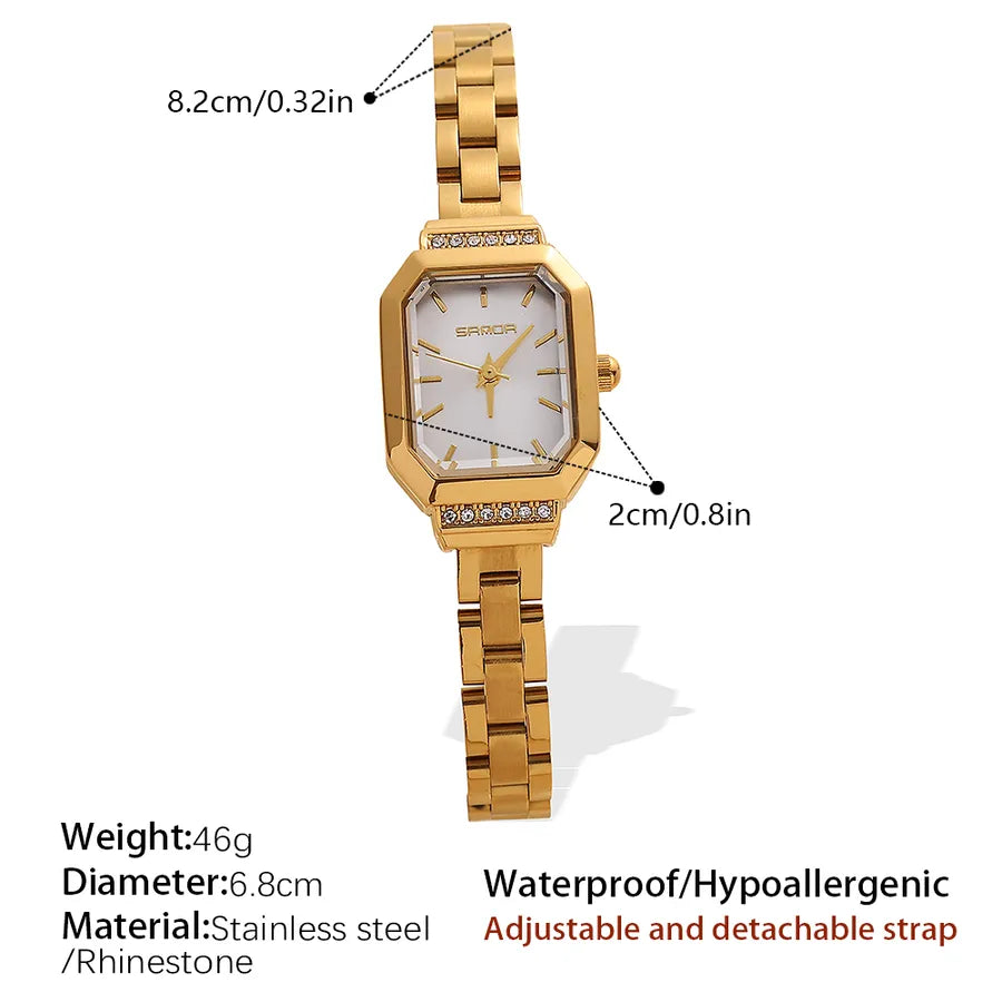 Elegant Vintage Style Commute Round Electronic Watch Women's Watches