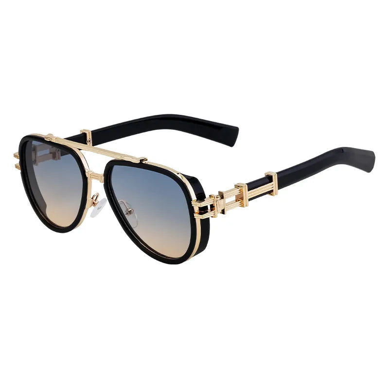 Streetwear Geometric Pc toad glasses Full Frame Men's Sunglasses