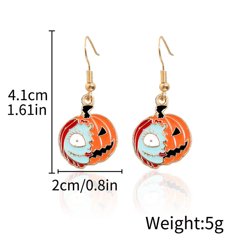 Halloween Ghost Devil Death Zombie Horror Pumpkin Skull Ear Cuff Alloy Geometric Pattern Unisex Original Design Jewelry Earring