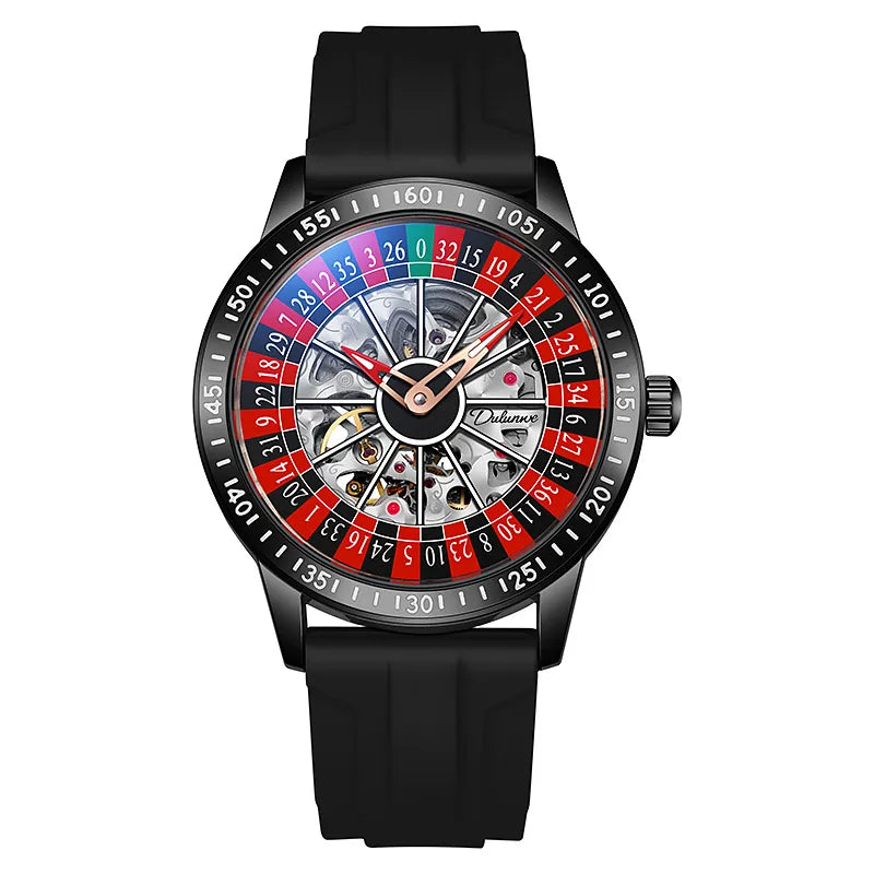 Casual Geometric Double Side Snaps Mechanical Watch Men's Watches