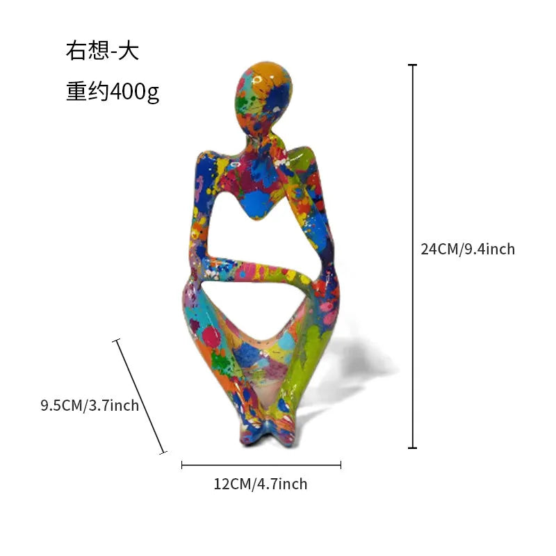 Simple Style Artistic Human Resin Ornaments Artificial Decorations