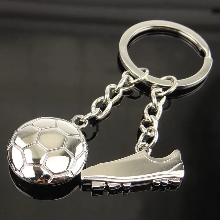 fashion football alloy unisex keychain 1 piece