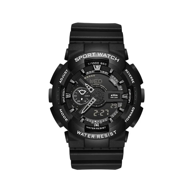 Electronic Watch Sports High School Students Men's Luminous Electronic Watch Trendy Alarm Clock Men's Multifunctional Teenagers