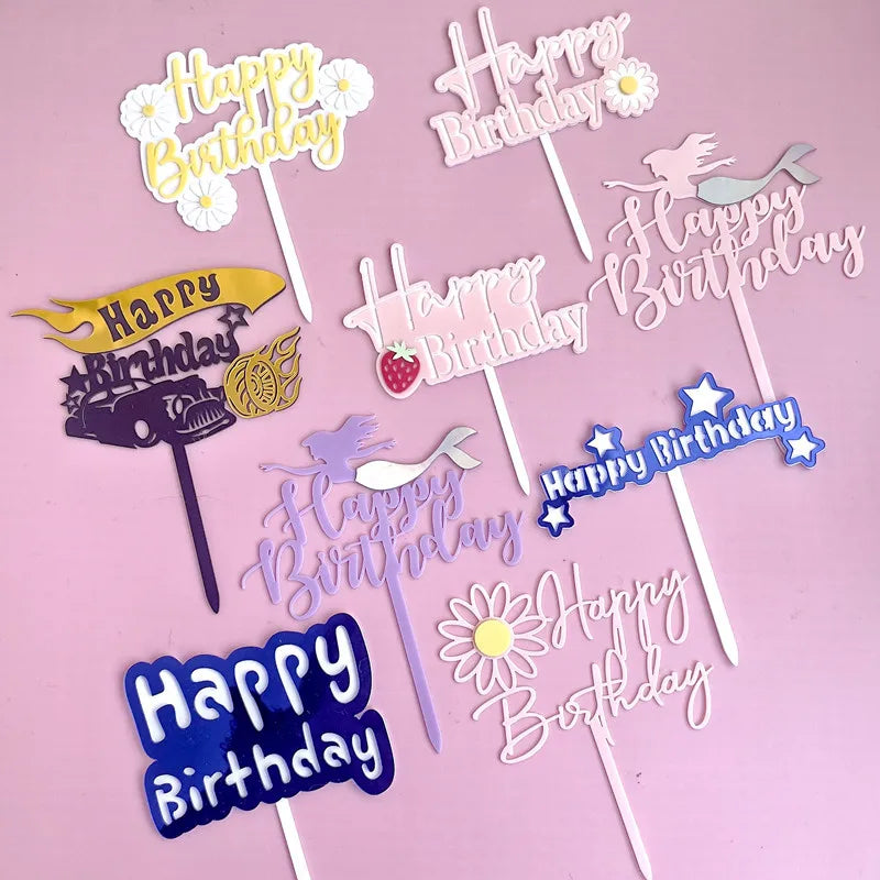 birthday plastic birthday cake decorating supplies 1 piece