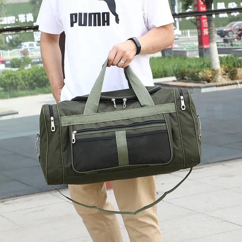 Portable travel bag large capacity foldable luggage bag men's and women's long-distance travel moving maternity bag