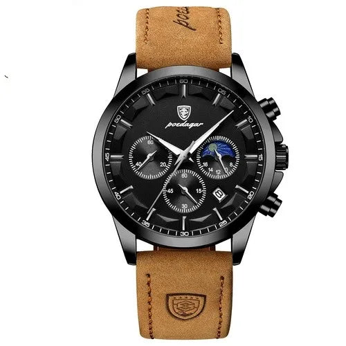casual round buckle quartz men's watches