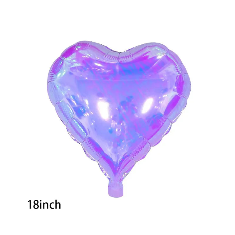 Birthday Casual Sweet Star Heart Shape Butterfly Aluminum Film Party Festival Balloons