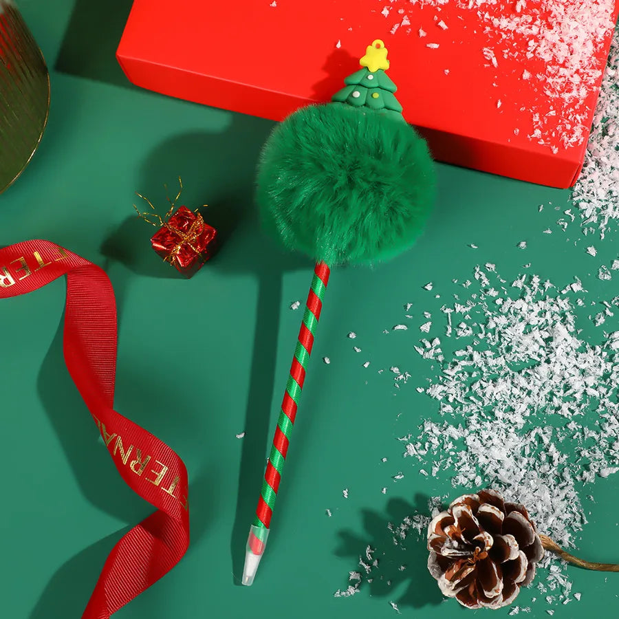 1 Piece Christmas Tree Christmas Daily Christmas PP rabbit fur Casual Simple Style Gel Pen