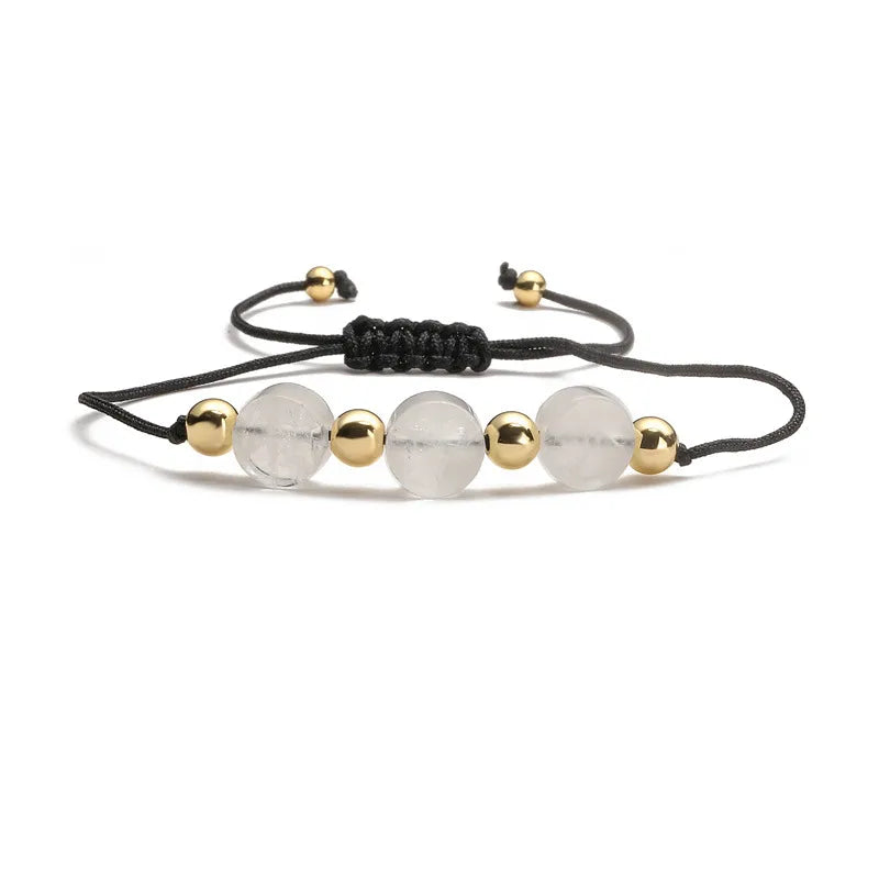 Classic Style Geometric natural stone turquoise Tiger Eye Drawstring Bracelets In Bulk