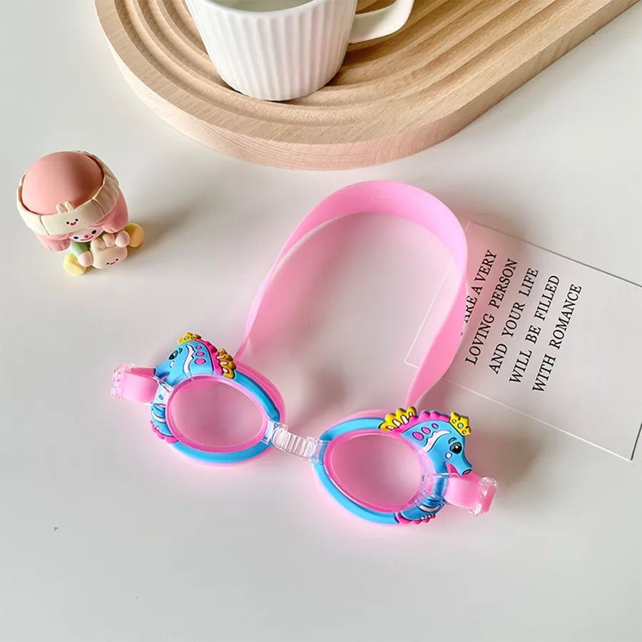 Cute Animal Cartoon Plastic Kid'S Swimming Goggles Glasses